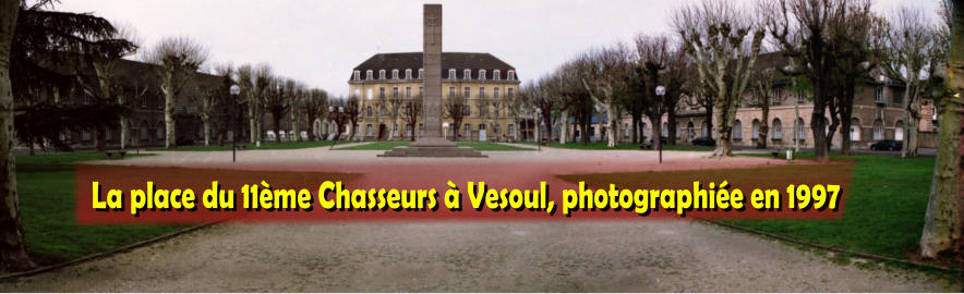 La place du 11me Chasseurs  Vesoul, photographie en 1997
