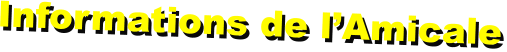 Informations de lAmicale